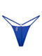 Iced Out G-String In Royal Blue