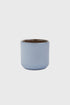 Handmade Porcelain Coffee Cup. Forget-me-Not/Chocolate