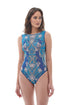 Peacock Sleeveless Swimsuit
