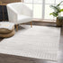 Alfombra azteca Tigri en color marfil y gris 2318 - Oferta