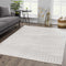 Alfombra azteca Tigri en color marfil y gris 2318 - Oferta