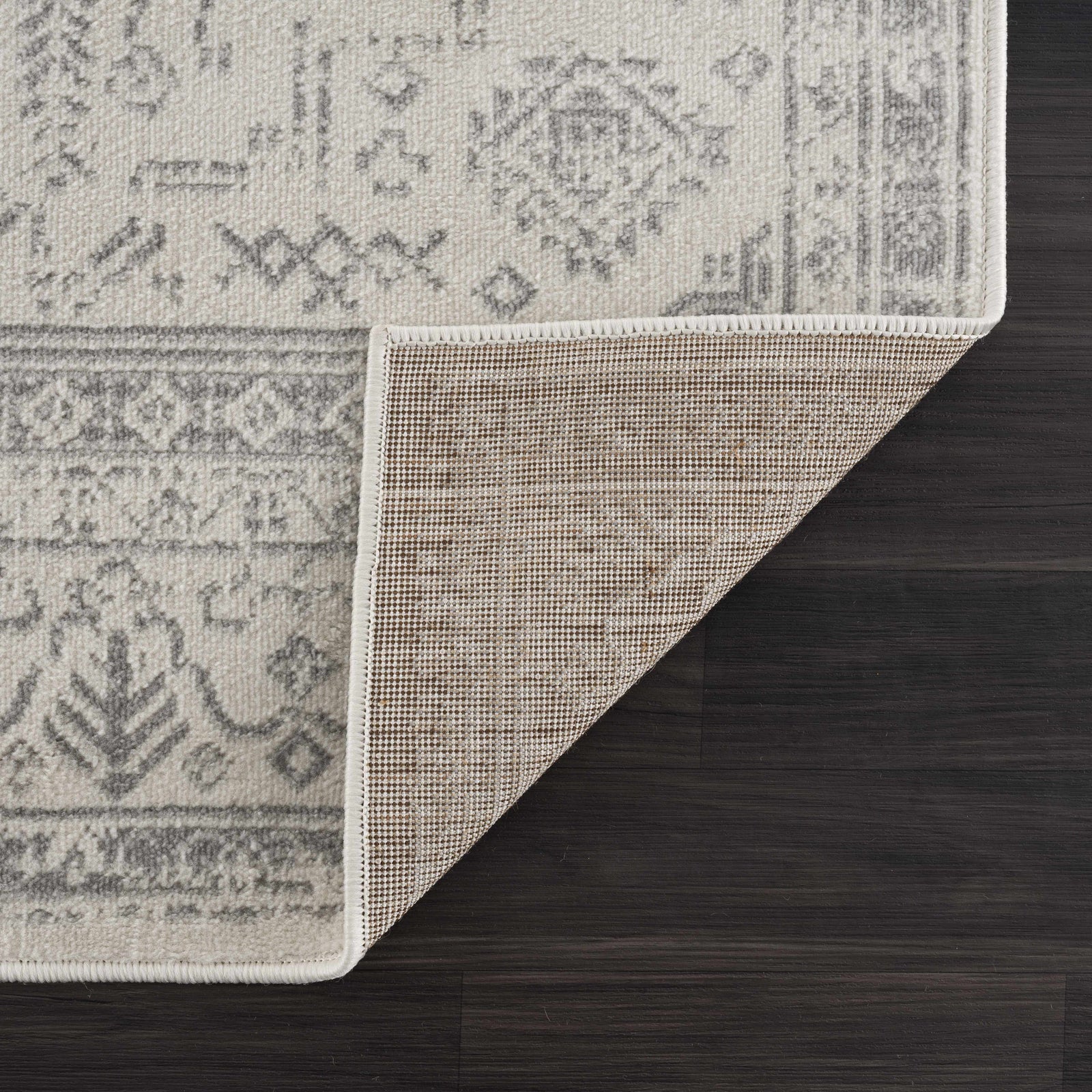 Alfombra Tigried color marfil y gris 2323 - Liquidación