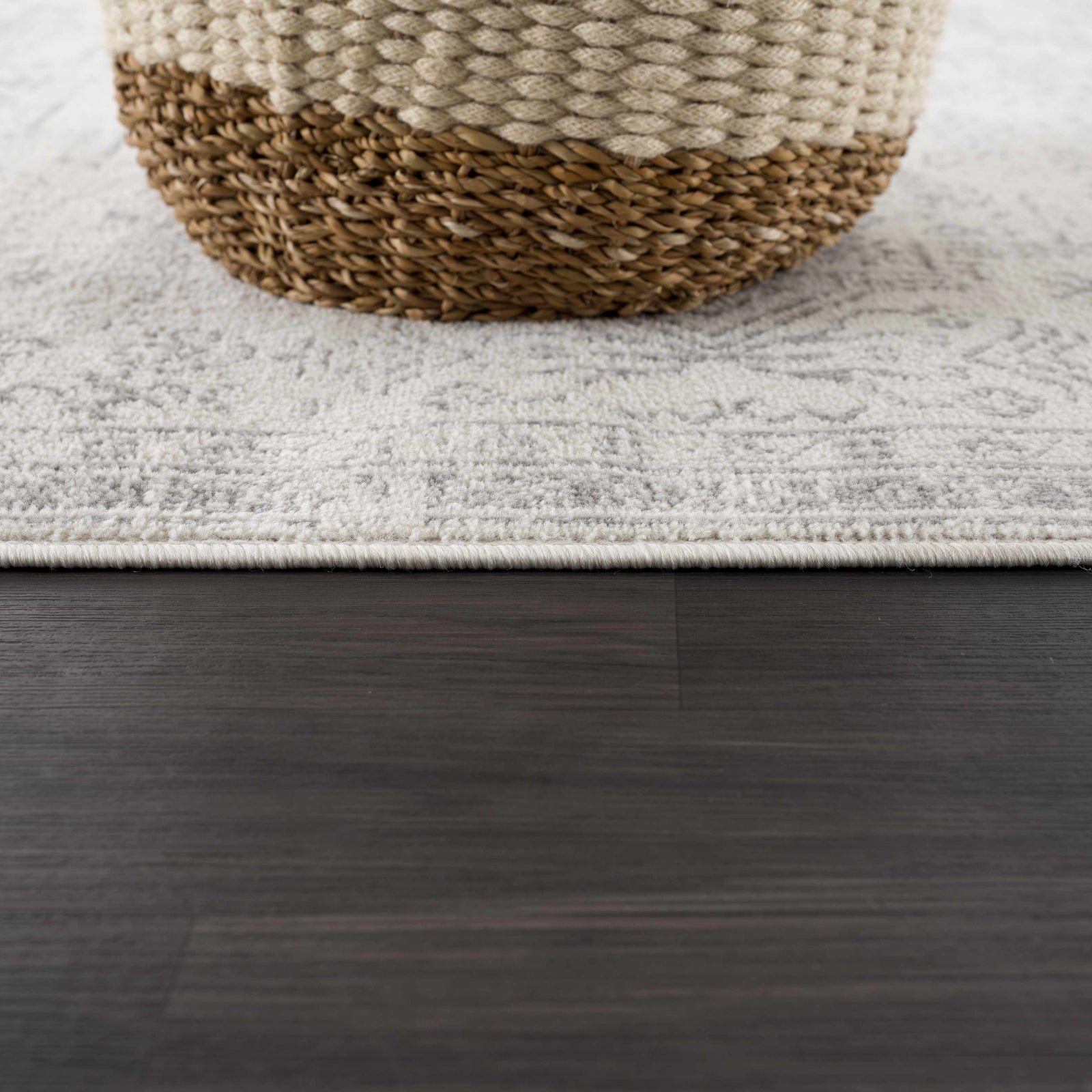 Alfombra Tigried color marfil y gris 2323 - Liquidación