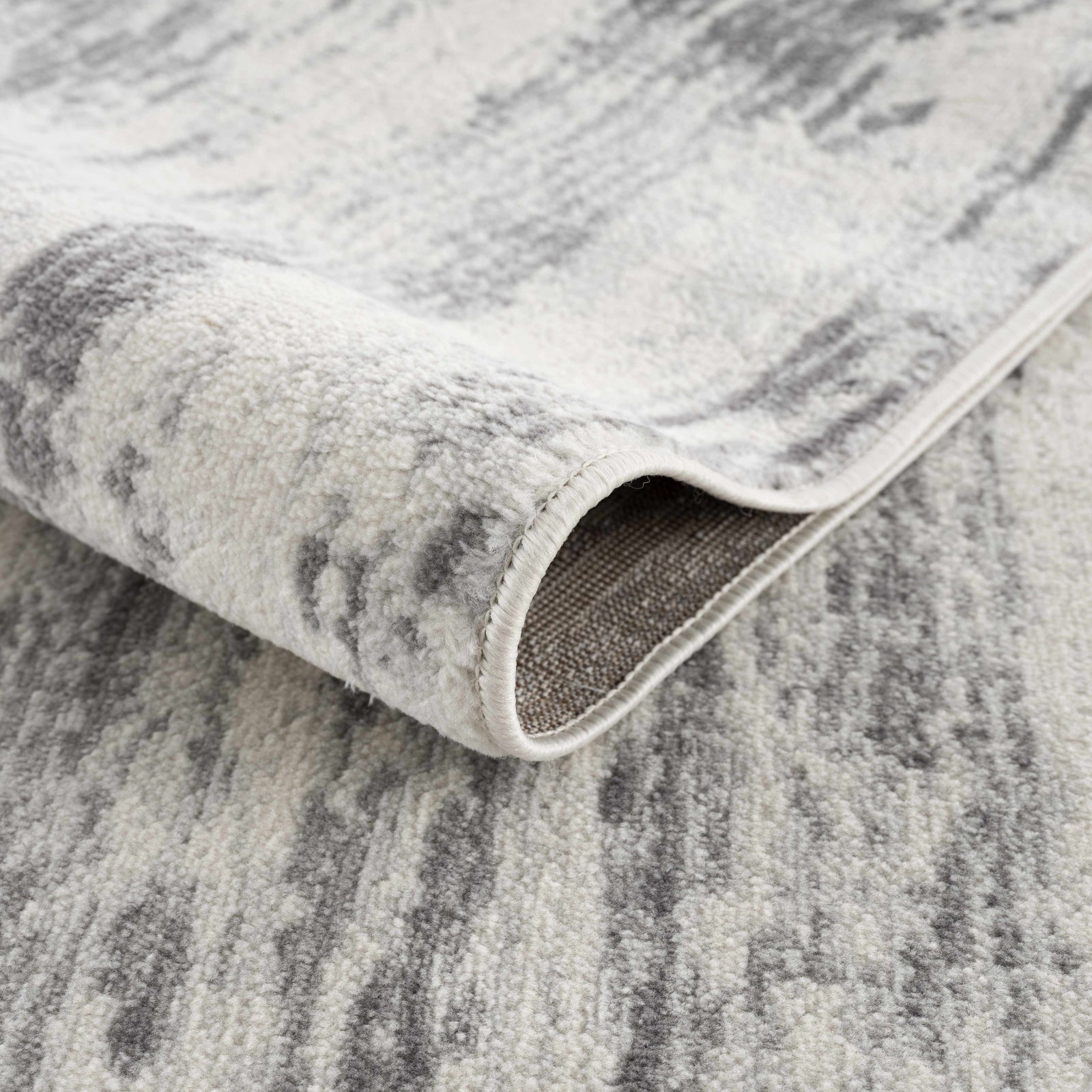 Alfombra abstracta Tigrima 2320 marfil y gris - Promoción