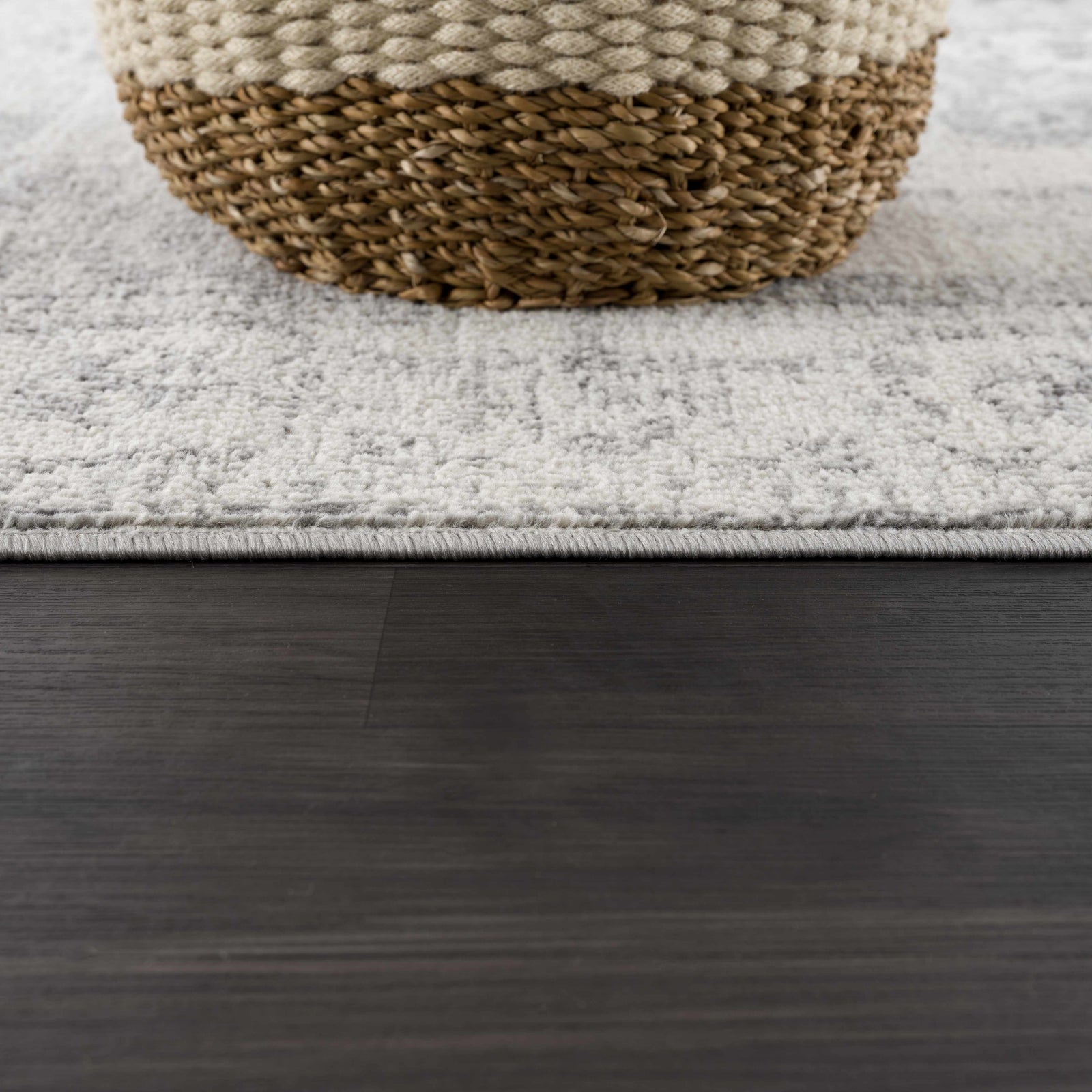 Alfombra Tigried color marfil y gris 2315 - Liquidación