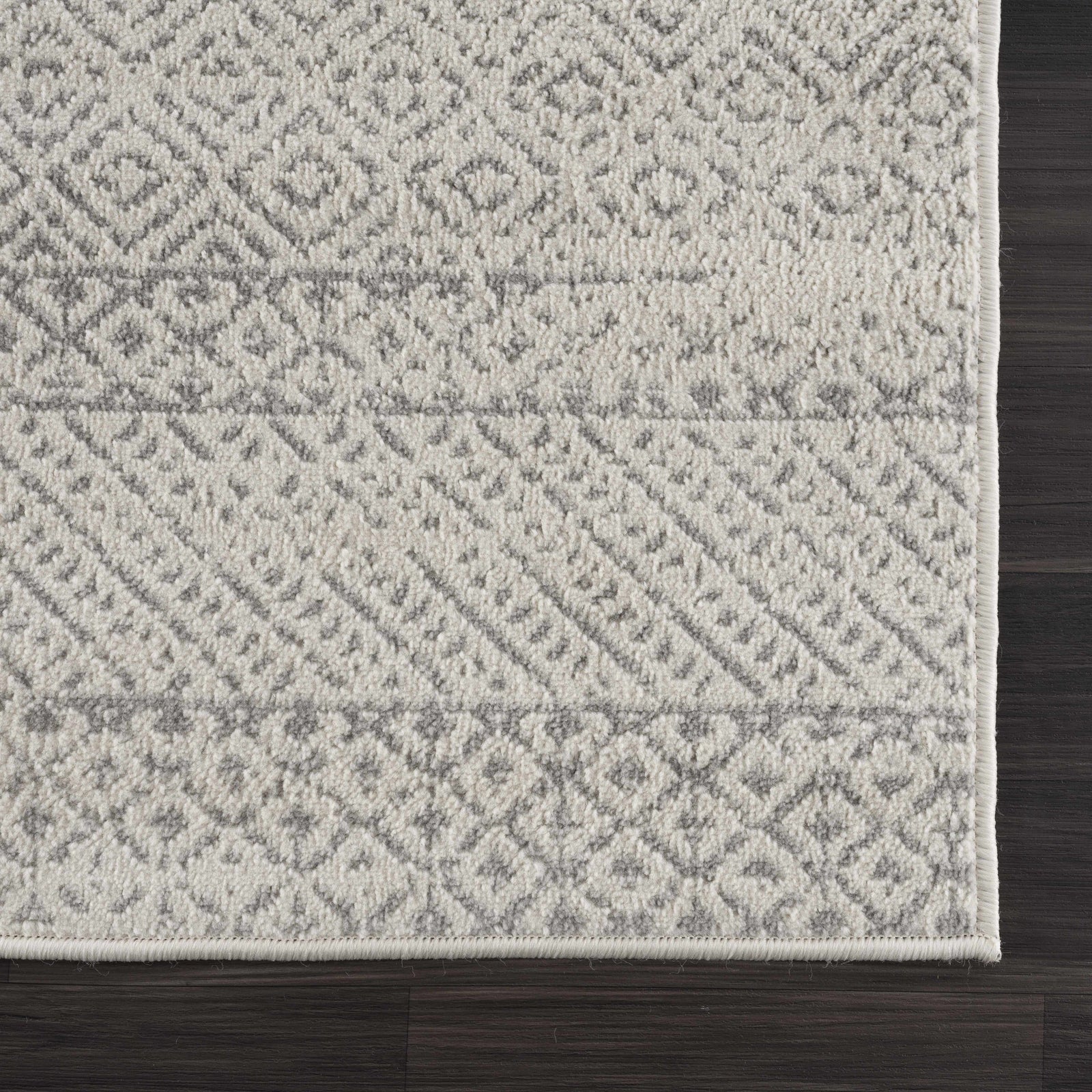 Alfombra azteca Tigri en color marfil y gris 2317 - Oferta