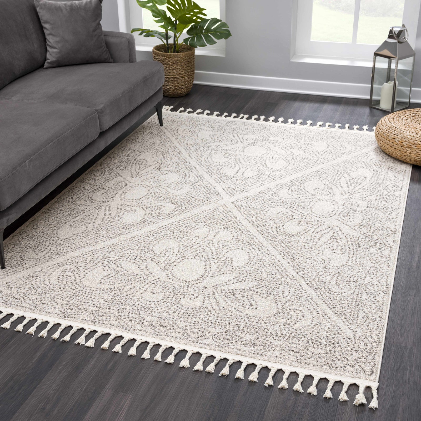 Alfombra Birdwood en tonos crema y marrón