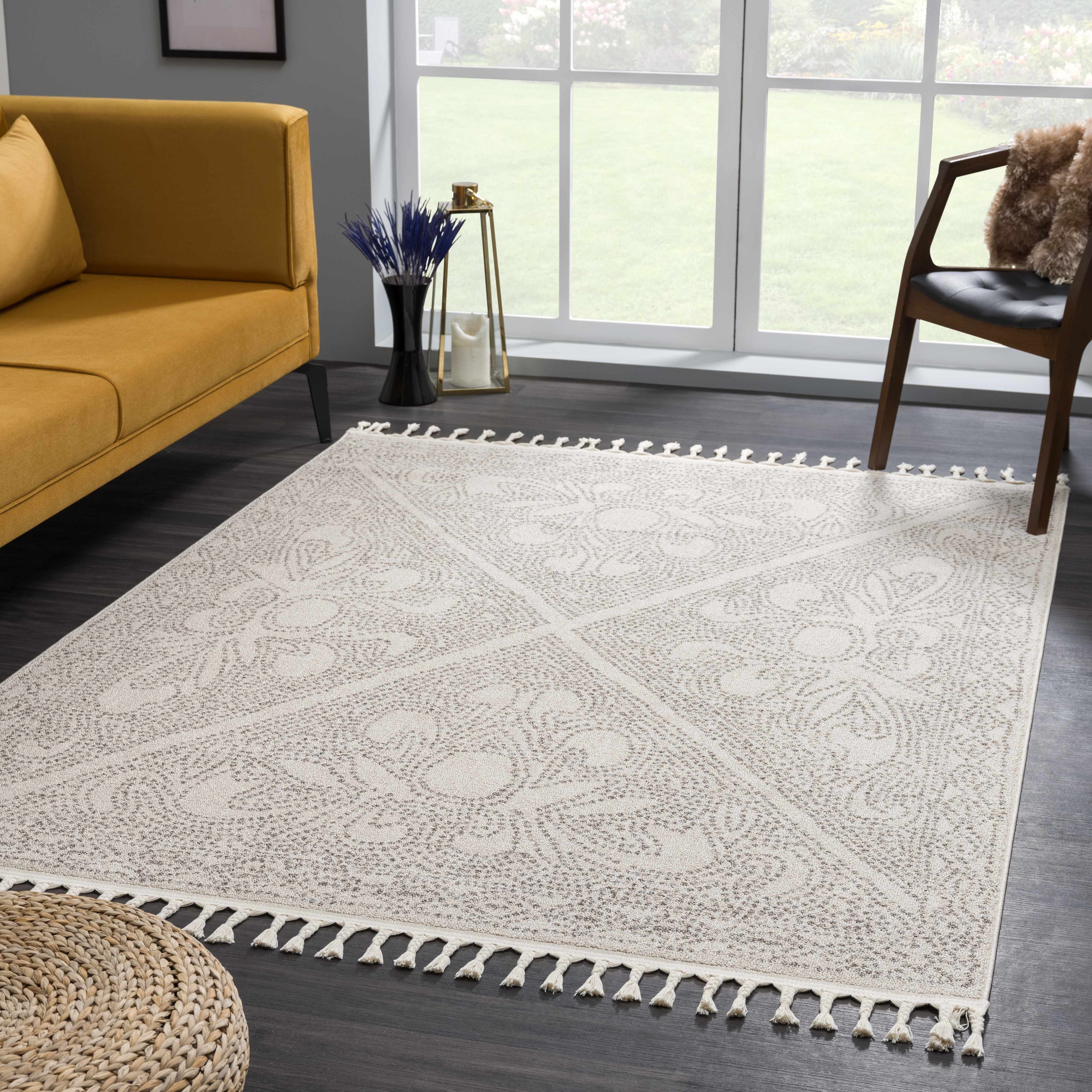 Alfombra Birdwood en tonos crema y marrón