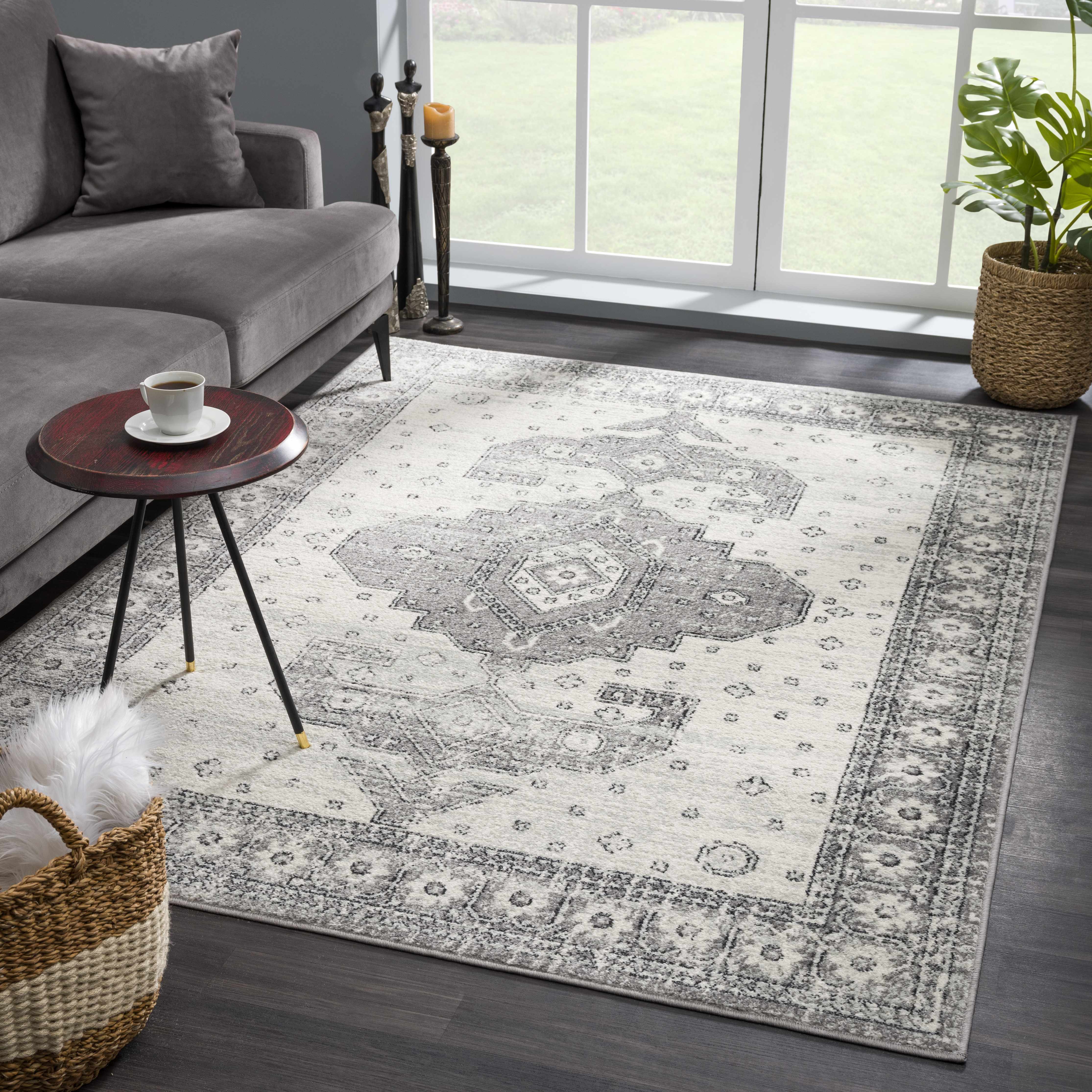 Alfombra gris Marash 4605 - Liquidación
