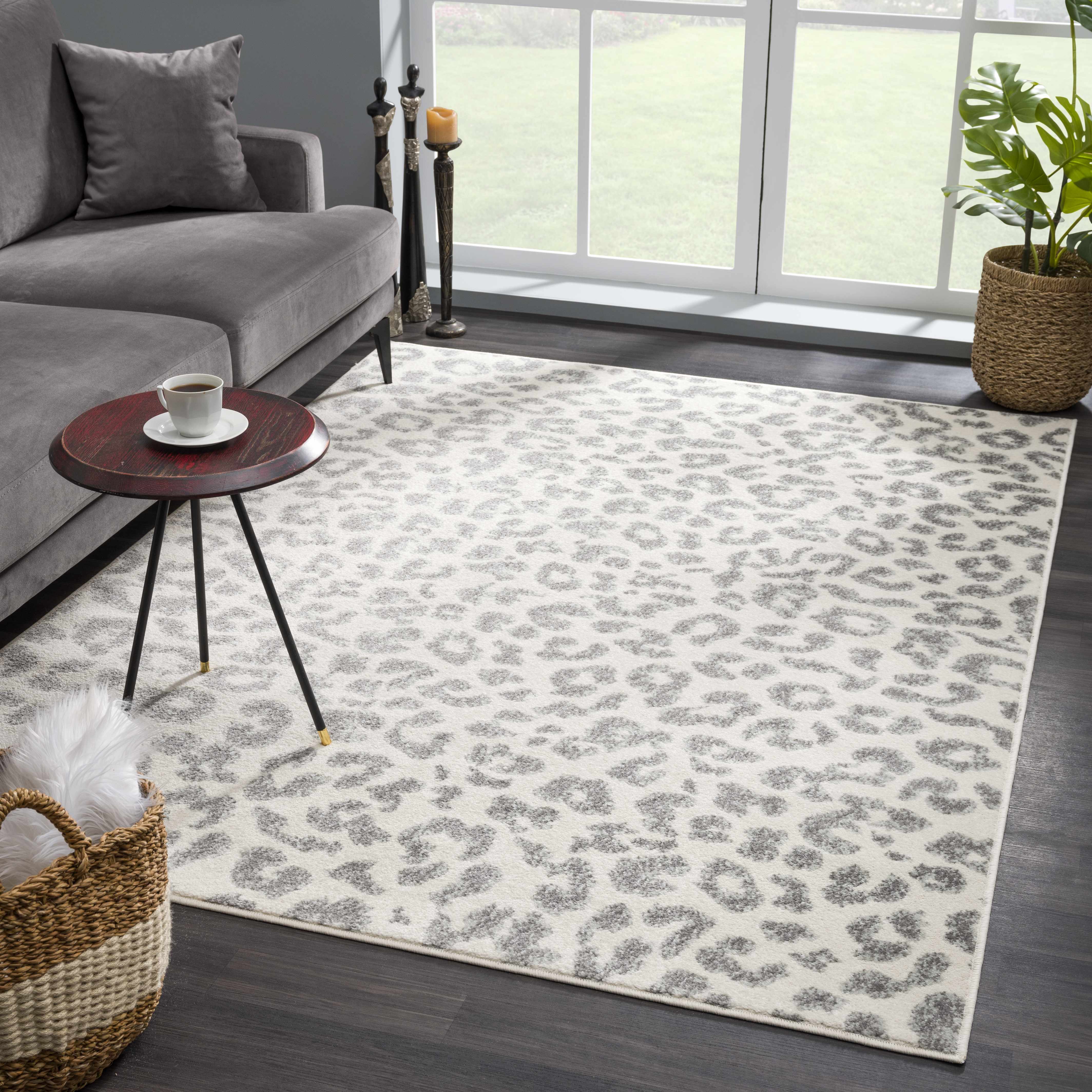Alfombra con estampado de leopardo Marash KMRSH-4612 - Oferta