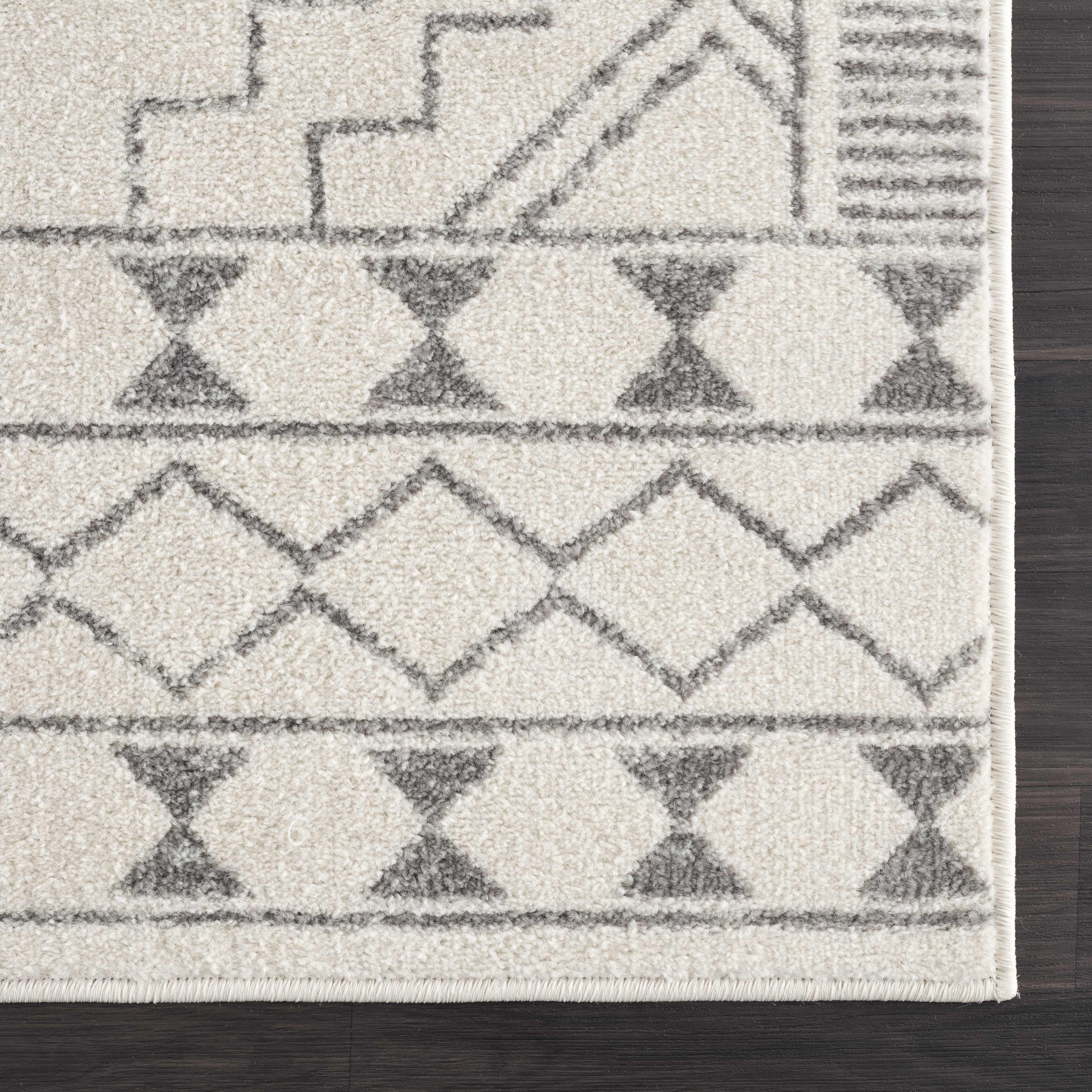 Alfombra tribal color marfil KMRSH-4614 - Oferta