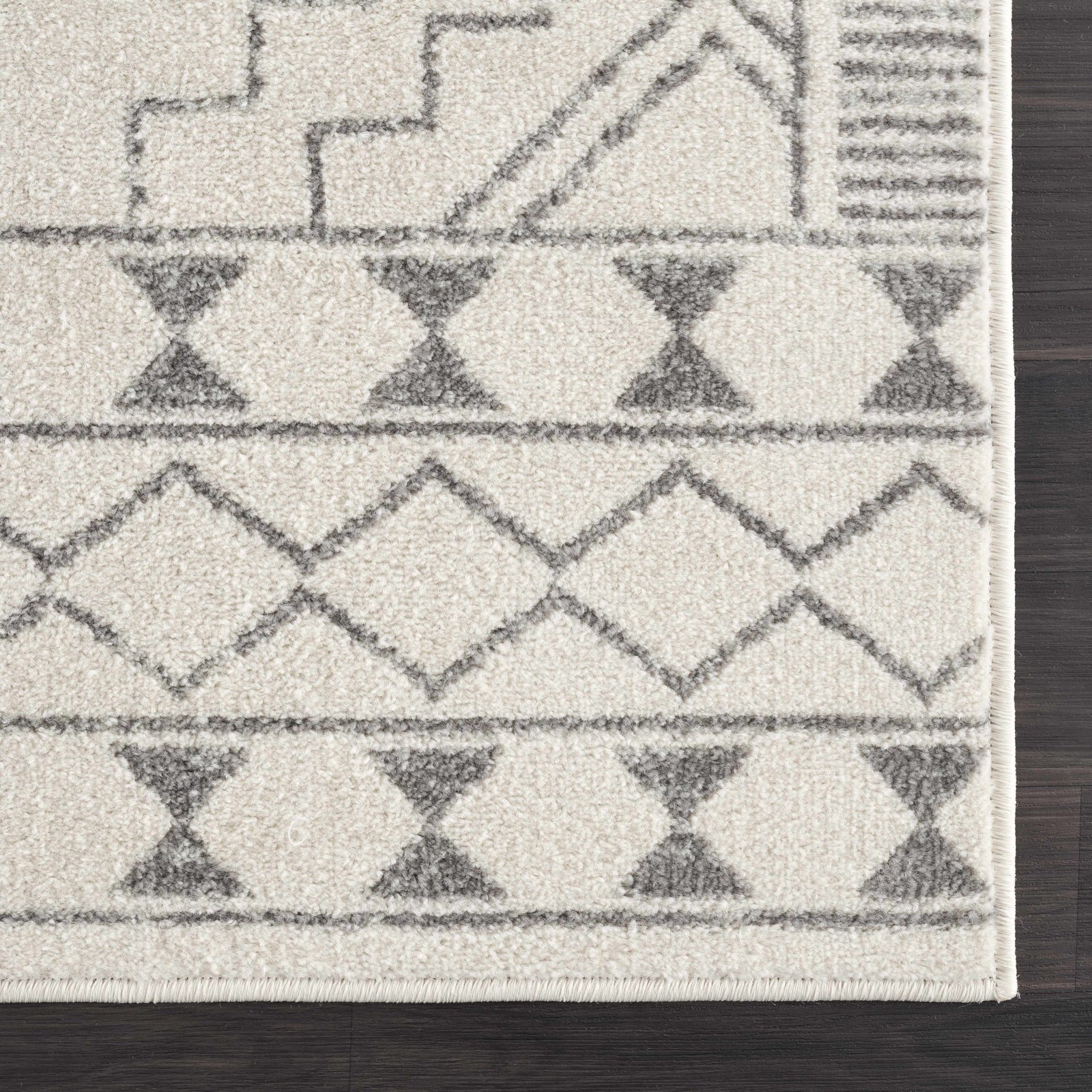 Alfombra tribal color marfil KMRSH-4614 - Oferta