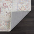 Alfombra lavable vintage Leeston en color crema óxido - Oferta