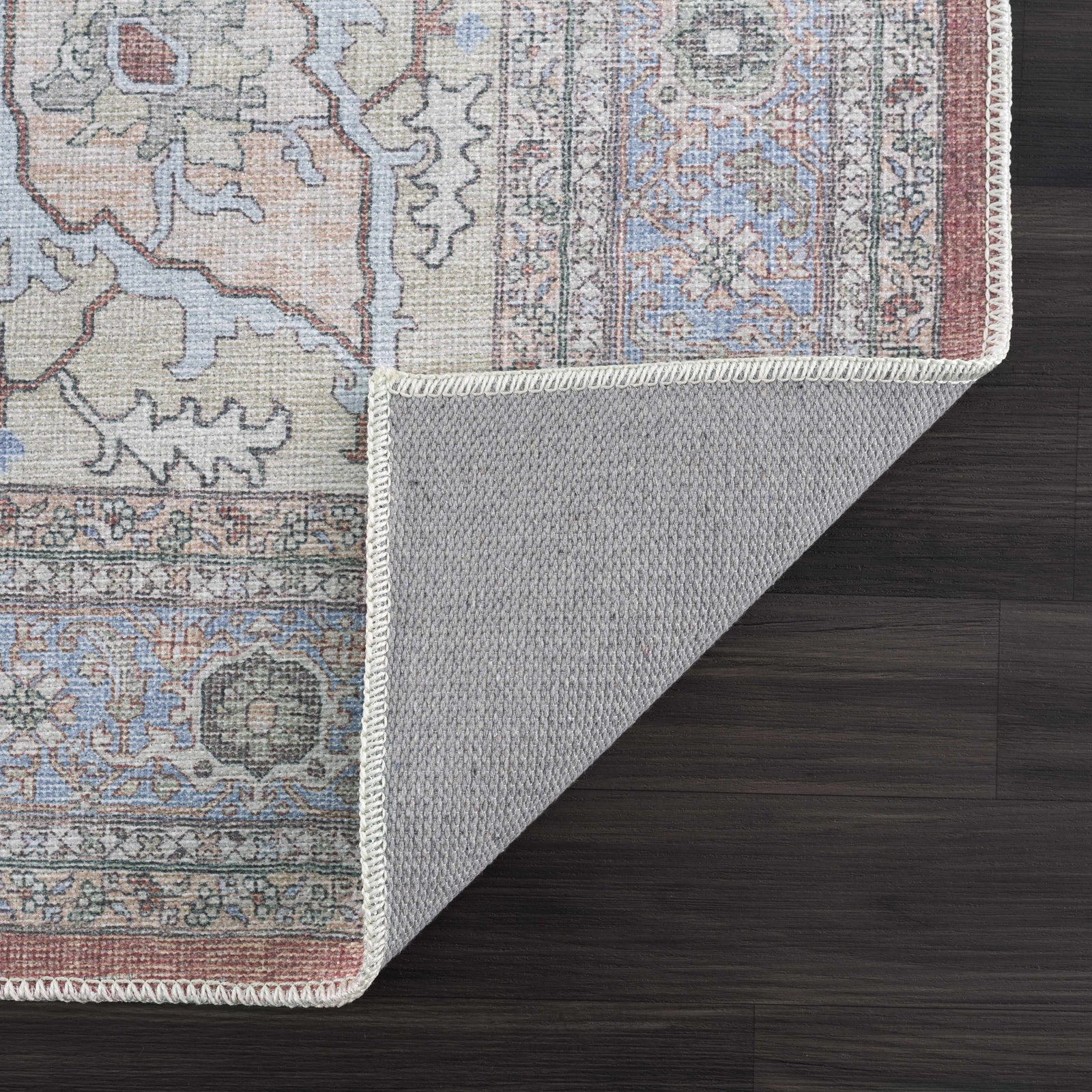 Alfombra lavable con medallón Bagamanoc marrón - Liquidación