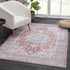 Alfombra lavable con medallón Bagamanoc marrón - Liquidación