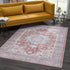 Alfombra lavable con medallón Bagamanoc marrón - Liquidación
