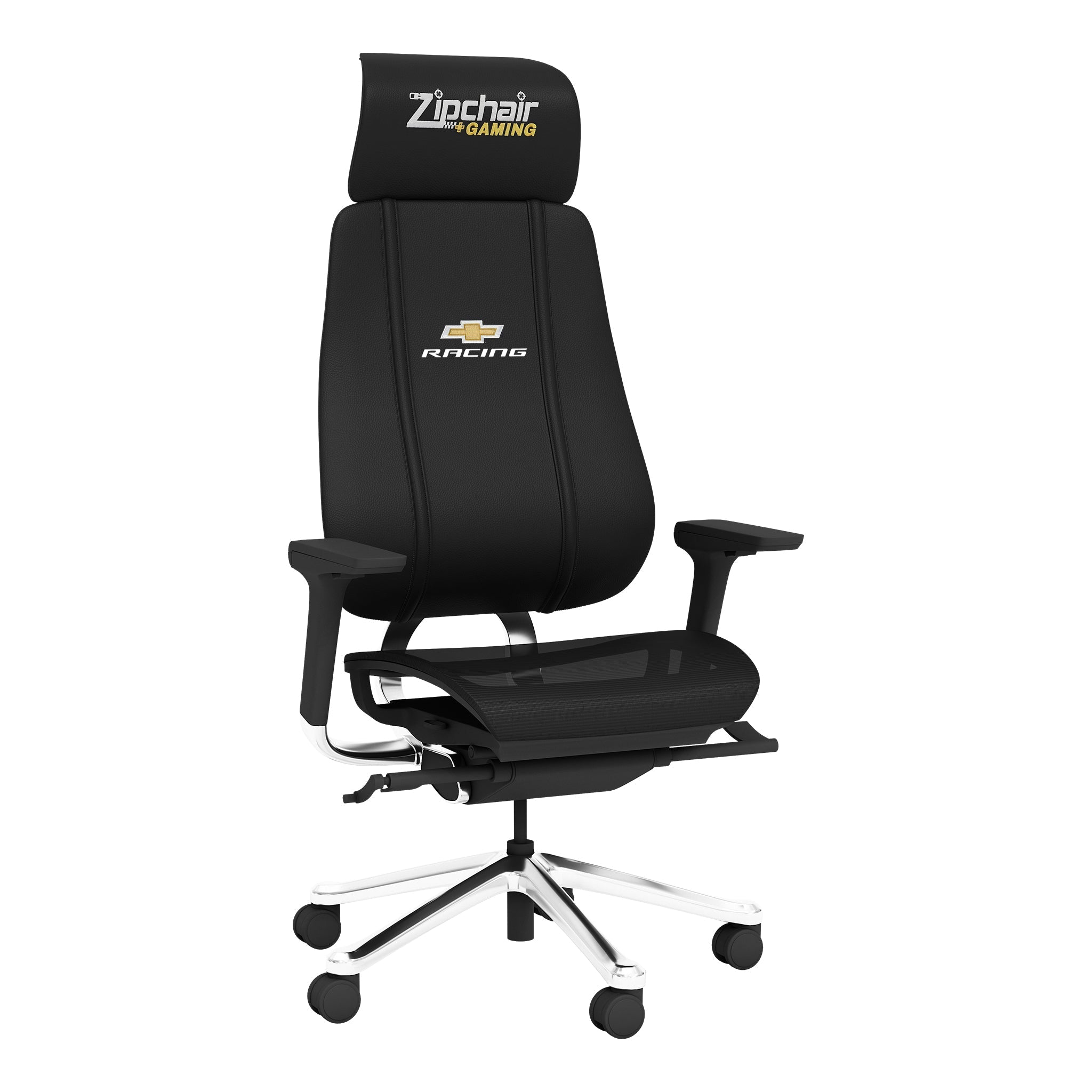 Silla de juego Phantomx de malla con logotipo de Chevy Racing