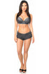 Dark Grey Ruffle Panty w/Bow