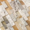 DaVinci Mixed Ledger 3D Panel 6"x24" Natural Marble Wall Tile - Full Truckload