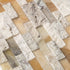 DaVinci Mixed Ledger 3D Panel 6"x24" Natural Marble Wall Tile - Full Truckload