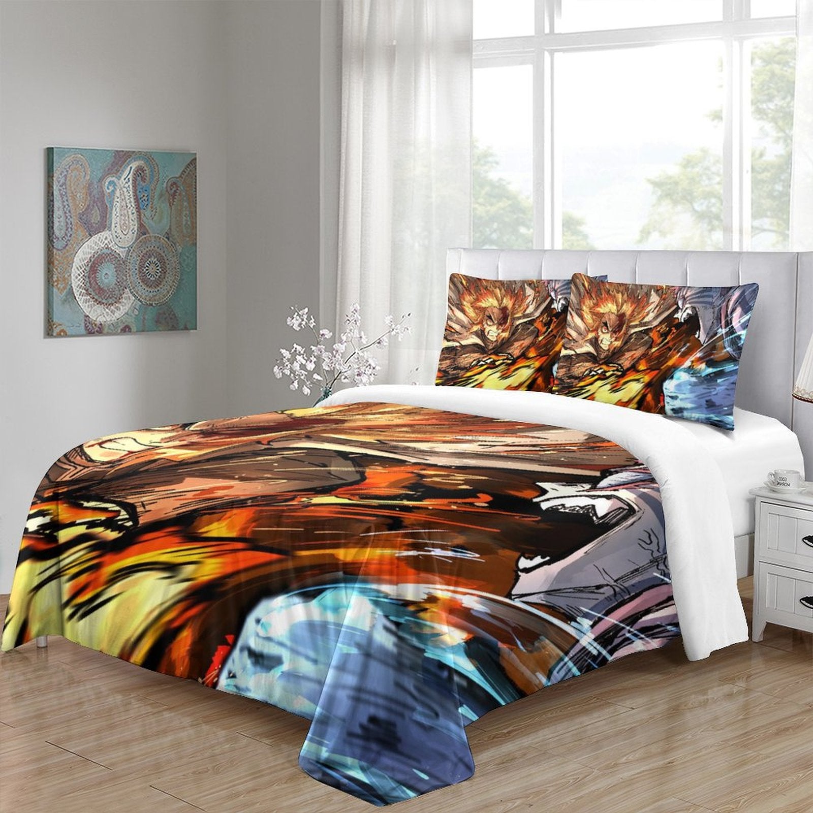 Demon Slayer Kimetsu no Yaiba Bedding Set Quilt Duvet Cover Without Filler