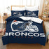 Juego de ropa de cama Denver Broncos, funda de edredón sin relleno