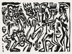 Mural de pared con impresión artística de Die Irren III. Obra de arte famosa (1912-1923) de Ernst Ludwig Kirchner. #6349