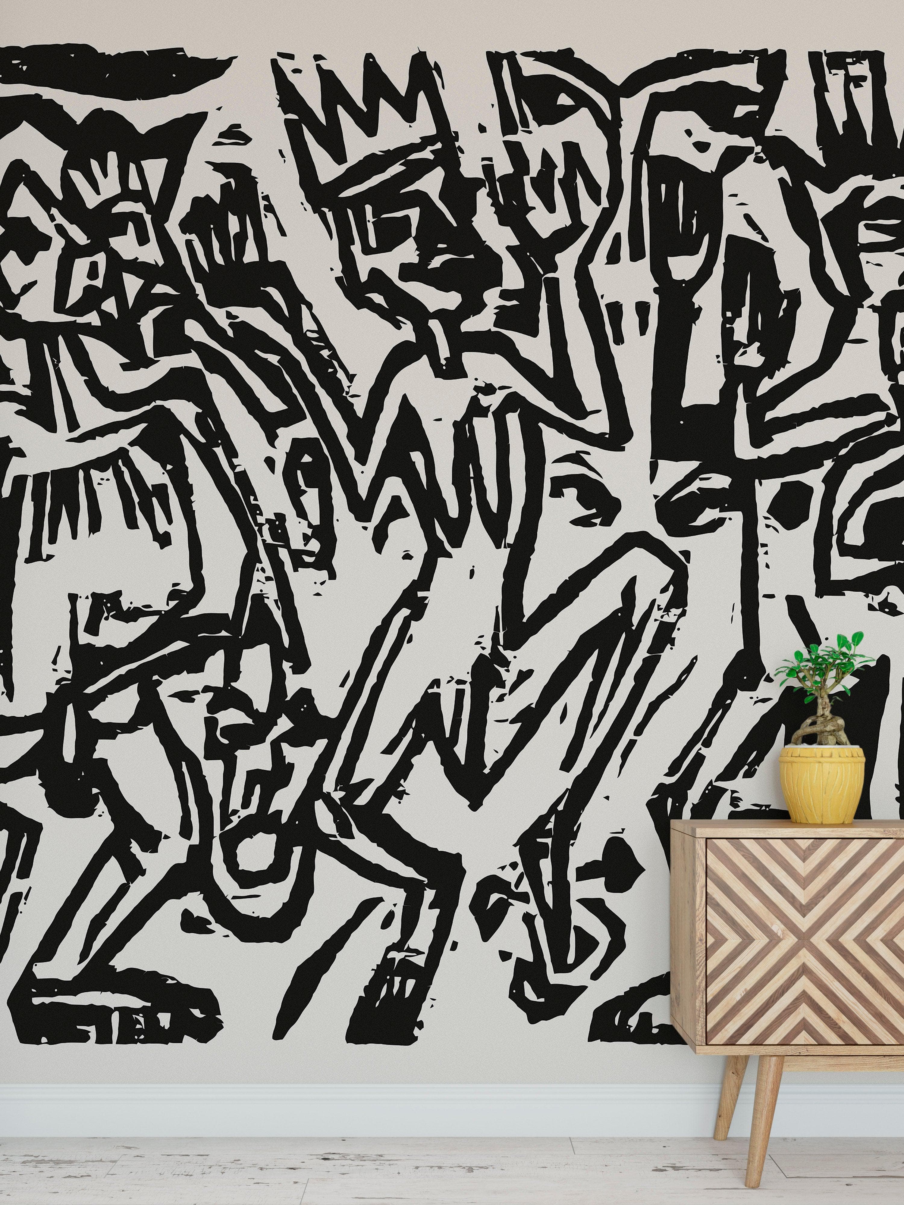 Mural de pared con impresión artística de Die Irren III. Obra de arte famosa (1912-1923) de Ernst Ludwig Kirchner. #6349