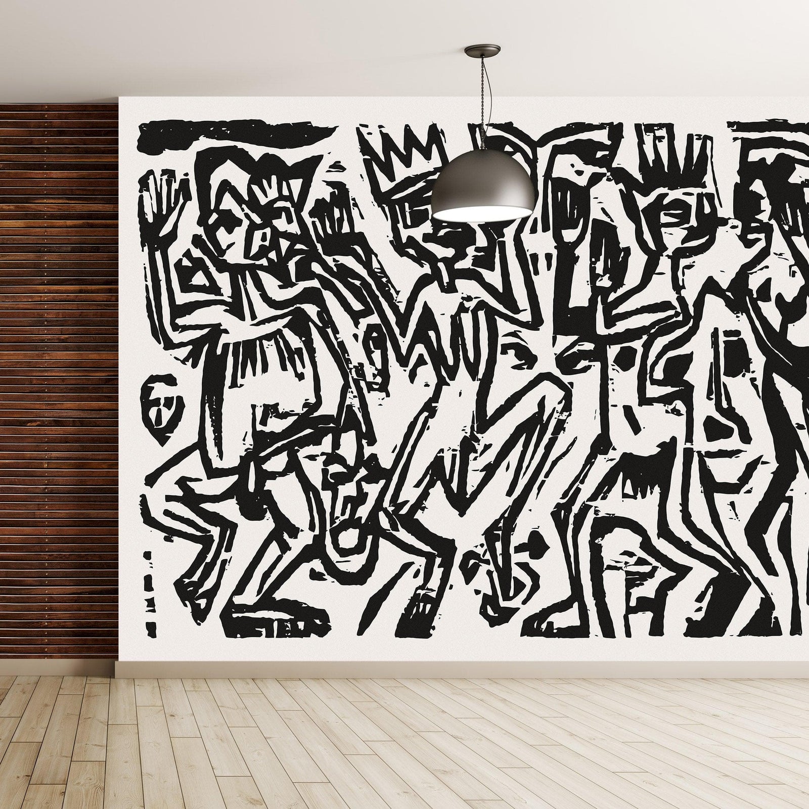 Mural de pared con impresión artística de Die Irren III. Obra de arte famosa (1912-1923) de Ernst Ludwig Kirchner. #6349