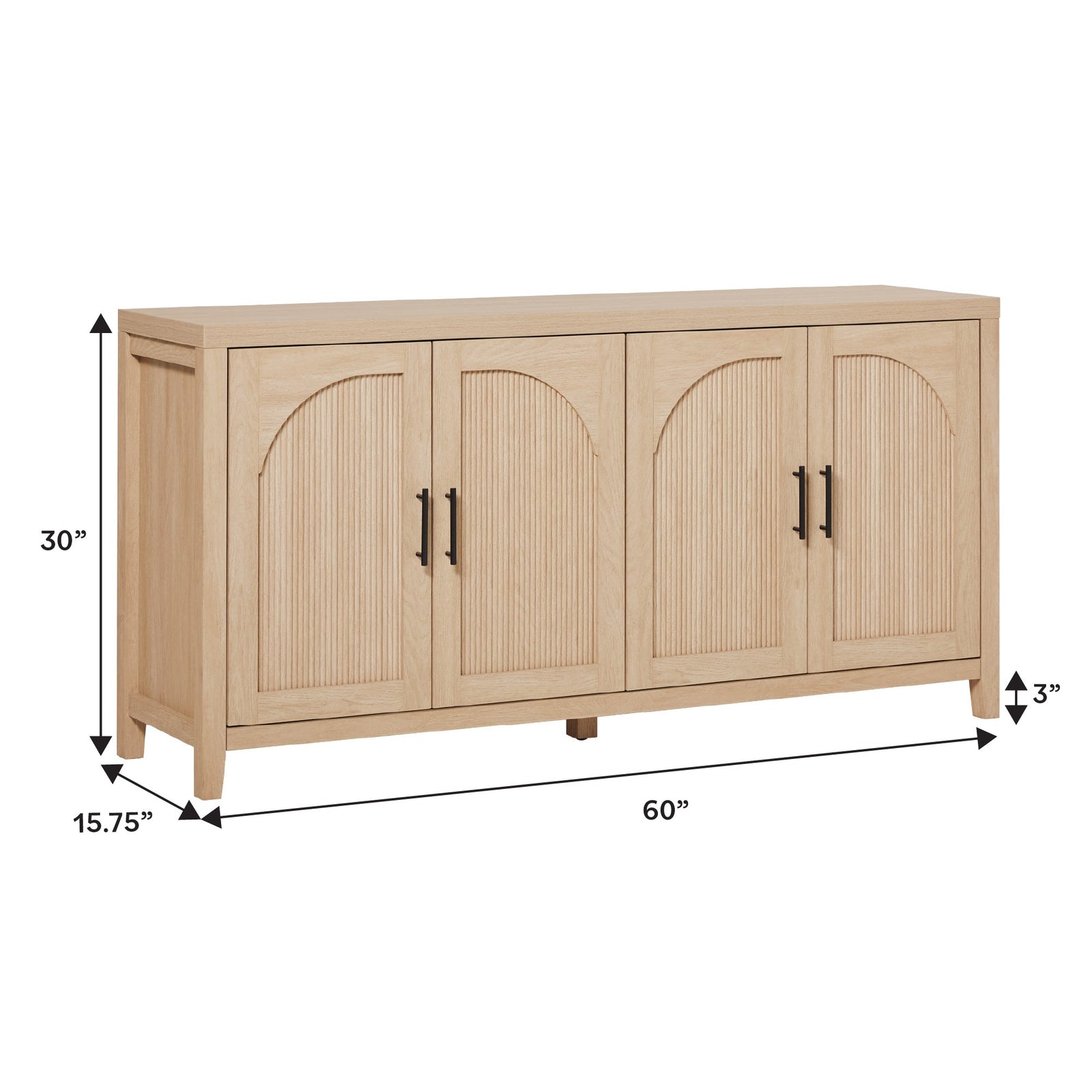 Aparador / mueble para TV de caña moderno Sasha