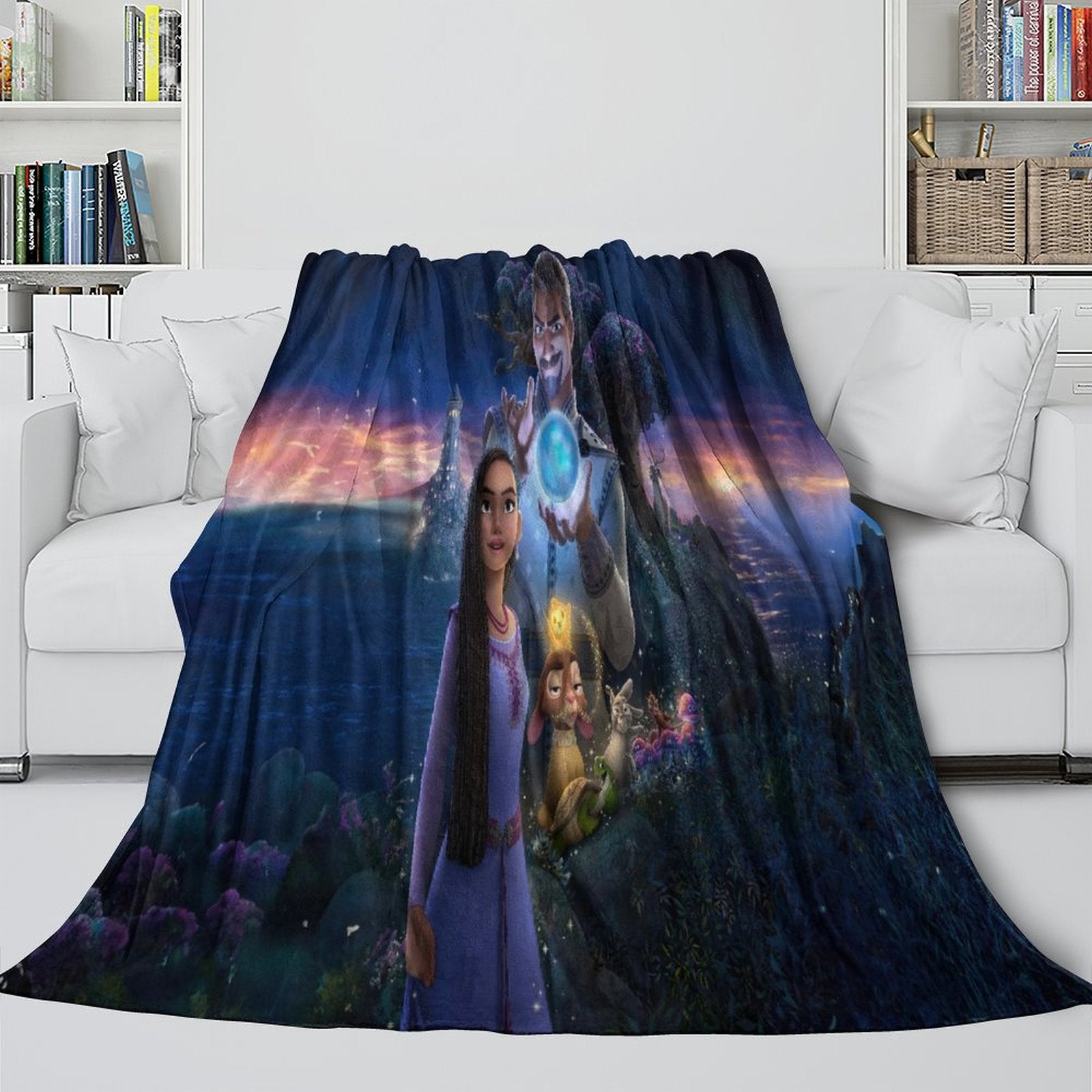 Disney Wish Blanket Flannel Fleece Throw Room Decoration