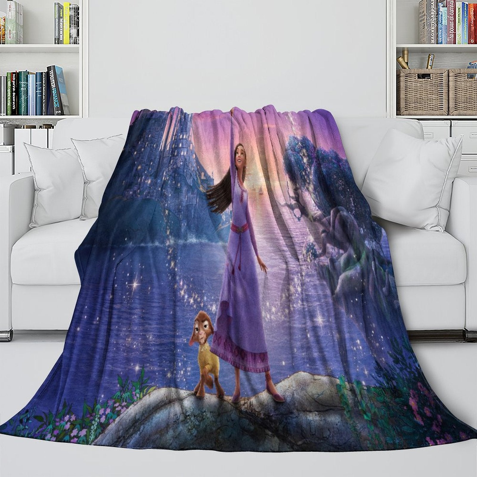 Disney Wish Blanket Flannel Fleece Throw Room Decoration