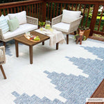 Alfombra de exterior azul Djugun