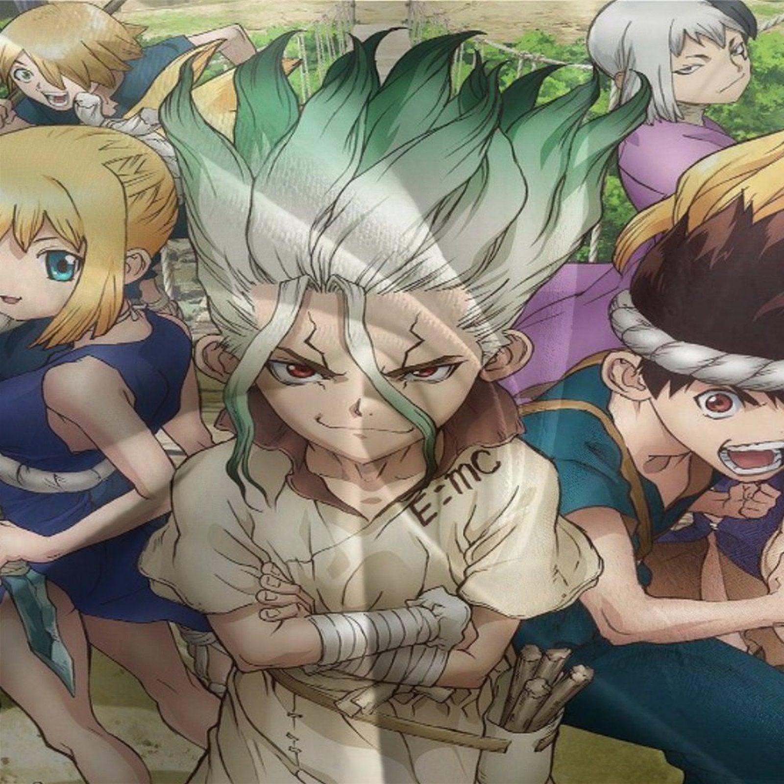 Juego de cama con funda de edredón y relleno de Dr Stone Hd Anime