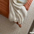 Alfombra lavable de color blanco Drago