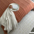 Alfombra lavable de color blanco Drago