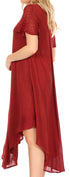 Sakkas Everyday Essentials Cap Sleeve Caftan Dress / Cover Up