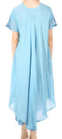 Sakkas Everyday Essentials Cap Sleeve Caftan Dress / Cover Up