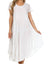 Sakkas Everyday Essentials Cap Sleeve Caftan Dress / Cover Up