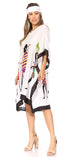 Sakkas Trina Women's Casual Loose Beach Poncho Caftan Dress Cover-up Many Print
