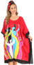 Sakkas Trina Women's Casual Loose Beach Poncho Caftan Dress Cover-up Many Print