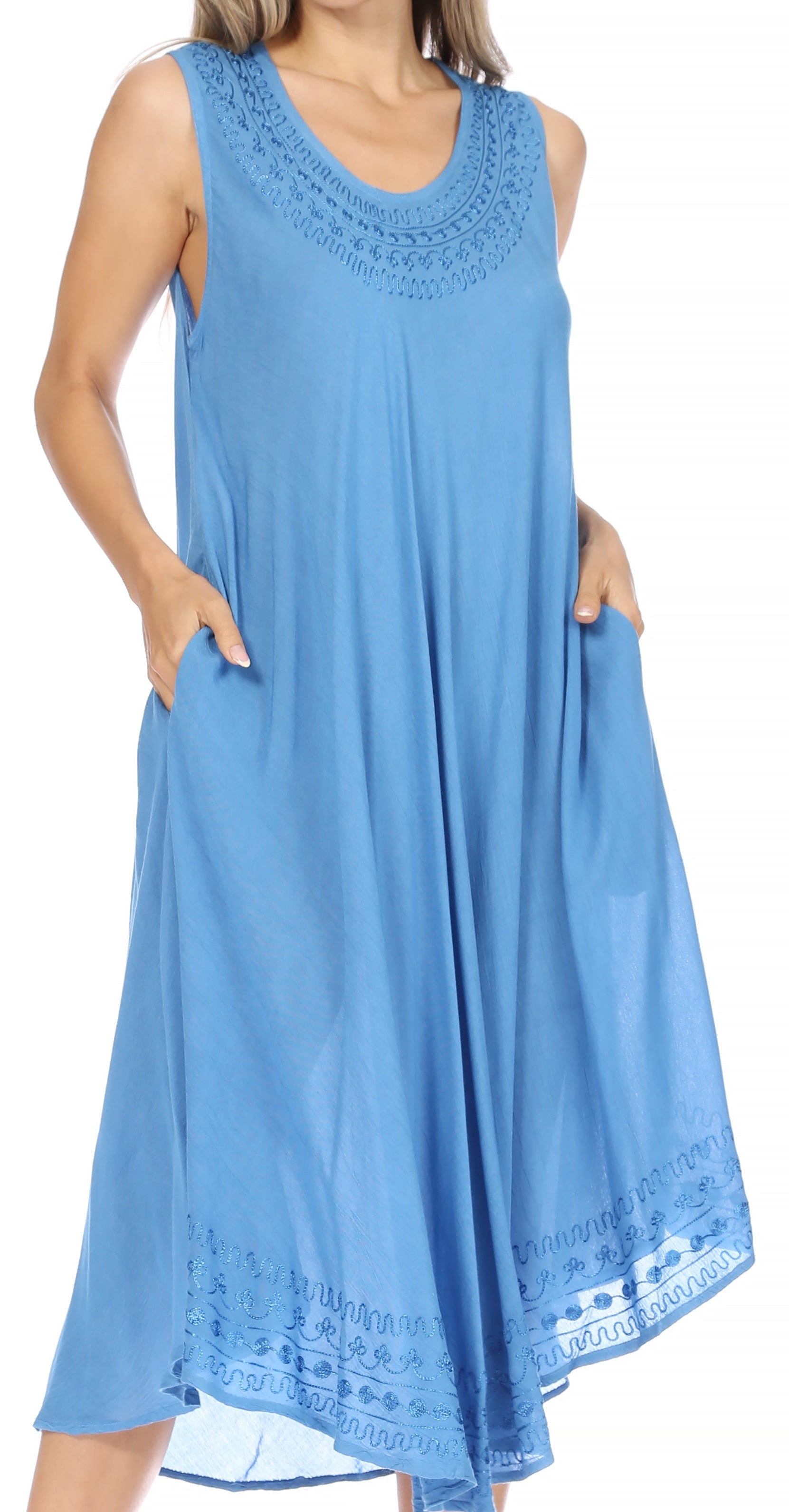 Sakkas Everyday Essentials Caftan Tank Dress / Cover Up