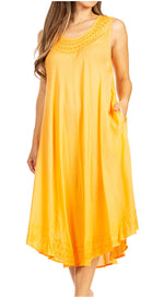 Sakkas Everyday Essentials Caftan Tank Dress / Cover Up