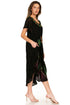 Sakkas Watercolor Palm Tree Tank Caftan Dress