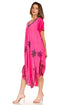 Sakkas Watercolor Palm Tree Tank Caftan Dress