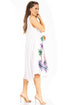 Sakkas Watercolor Palm Tree Tank Caftan Short Dress