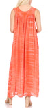 Sakkas Adele Sequin Embroidered Scoop Neck Sleeveless Dress / Cover Up