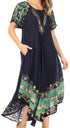 Sakkas Sara Batik CaftanTank Dress / Cover Up