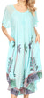 Sakkas Kai Palm Tree Caftan Tank Dress / Cover Up