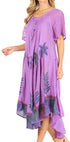 Sakkas Kai Palm Tree Caftan Tank Dress / Cover Up